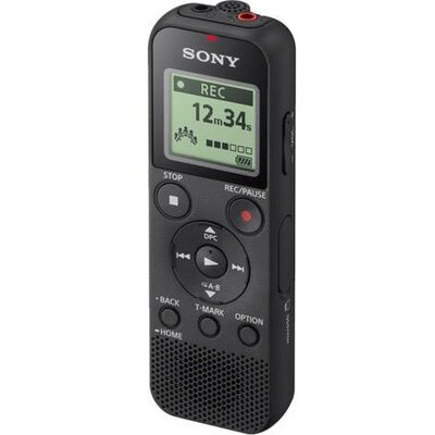 Sony ICD-PX370 Digitális diktafon Felvétel időtartam (max.) 159 óra Fekete Zajelnyomás
