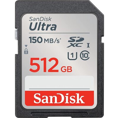 SANDISK memóriakártya ULTRA SDXC 512GB 150MB/s