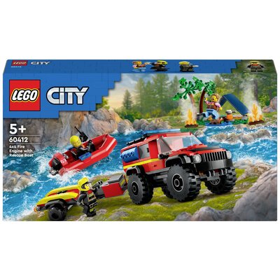 LEGO® CITY 60412 Tűzoltóautó mentőcsónakkal