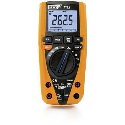 HT Instruments HT62 Kézi multiméter Kalibrált (ISO) digitális CAT III 1000 V, CAT IV 600 V Kijelző (digitek): 6000