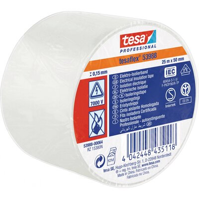 tesa Tesa 53988-00064-00 Szigetelőszalag tesa® Professional Fehér (H x Sz) 25 m x 50 mm 1 db