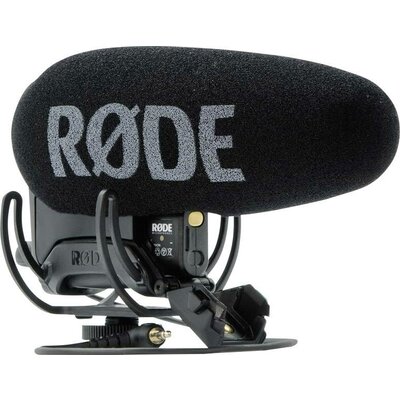 RODE Microphones Videomic Pro+ Rátűzhető Kamera mikrofon Átviteli mód:Digitális Villanófény rögzítéshez, Szélvédővel, Vezetékkel
