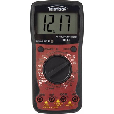 Testboy TB 65 Kézi multiméter Kalibrált (ISO) digitális Kijelző (digitek): 1999