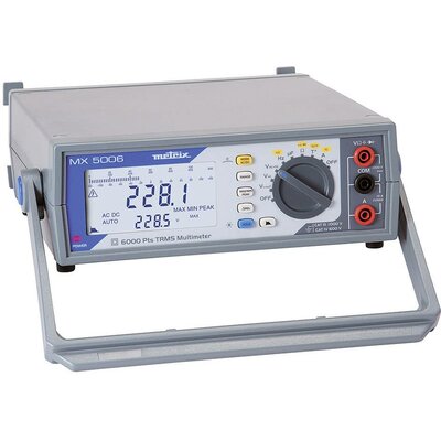 Metrix MX 5006 Asztali multiméter Kalibrált (ISO) digitális, analóg CAT III 1000 V Kijelző (digitek): 6000