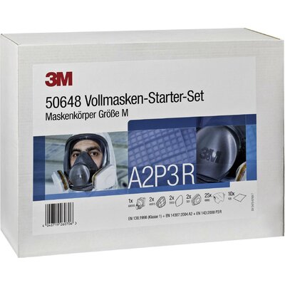 3M 50648 Légzésvédő teljes maszk készlet A2 P3 R 1 db