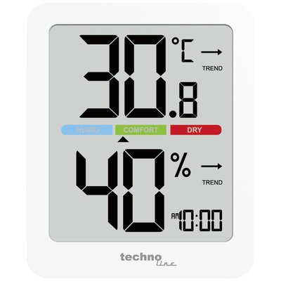 Techno Line Technoline Hőmérséklet- és légnedvesség mérő Fehér