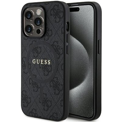 Eredeti tok GUESS GUHMP14LG4GFRK for iPhone 14 Pro (Compatible with Magsafe / 4G Ring classic logo / black)