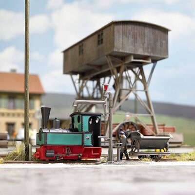 Busch Feldbahn 12141 H0f Decauville típusú kisvasúti mozdony 3 Múzeumi mozdony