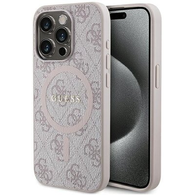 Eredeti tok GUESS GUHMP14XG4GFRP for iPhone 14 Pro Max (Compatible with Magsafe / 4G Ring classic logo / pink)