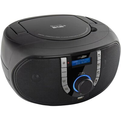 Caliber HBC433DAB-BT CD-s rádió DAB+, URH AUX, Bluetooth®, CD Fekete