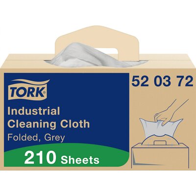 TORK 520372 Ipari tisztítókendők szürke W7, 1 x 210 törlőkendők Mennyiség: 210 db