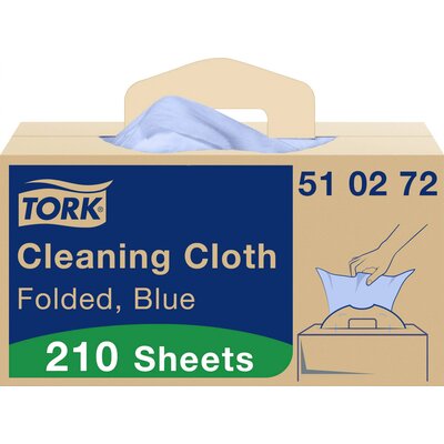 TORK 510272 Többcélú tisztítókendők kék W7 1x 210 törlőkendők Mennyiség: 210 db