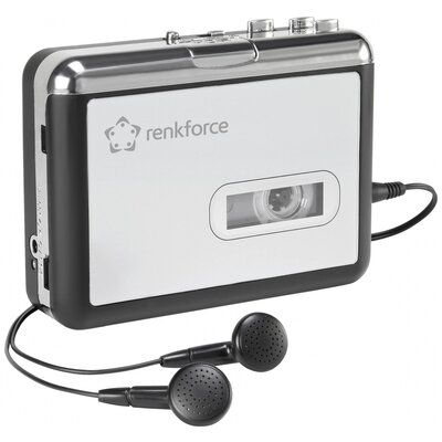 USB-s magnókazetta digitalizáló fejhallgatóval, Renkforce RF-CP-170