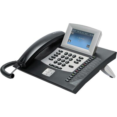 Auerswald COMfortel 2600 Rendszertelefon, ISDN Üzenetrögzítős, Headset csatlakozó Érintőkijelző Fekete, Ezüst