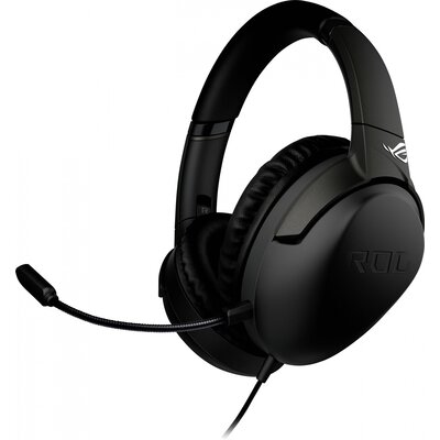 Asus ROG Strix Go Core Gamer Over Ear headset Vezetékes Stereo Fekete mikrofon zajelnyomás, Noise Cancelling Hangerő szabályozás, Mikrofon némítás,