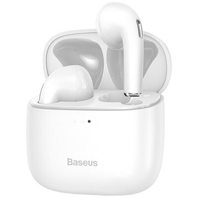 BASEUS NGTW050202 BASEUS BOWIE E8 bluetooth fülhallgató SZTEREO (v5.0, TWS, mikrofon, zajszűrő, cseppálló + töltőtok) FEHÉR