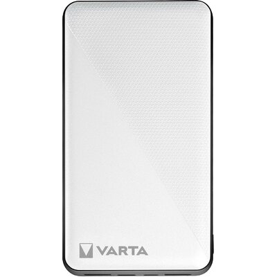 Varta Power Bank Energy 15000 Powerbank 15000 mAh LiPo USB-C®, Mikro USB Fehér/fekete egyidejű töltés és kisütés