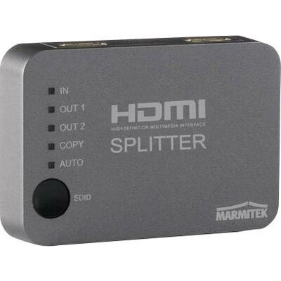 Marmitek Split 312 2 port HDMI elosztó 3D lejátszás lehetséges 3840 x 2160 pixel Ezüst