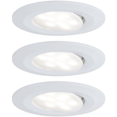 Paulmann Calla LED-es fürdőszobai beépíthető lámpa 3 részes készlet 19.5 W IP65 Fehér (matt)