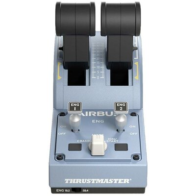 Thrustmaster TCA Quadrant Airbus Edition Repülésszimulátor kontroller USB PC Kék, Fekete