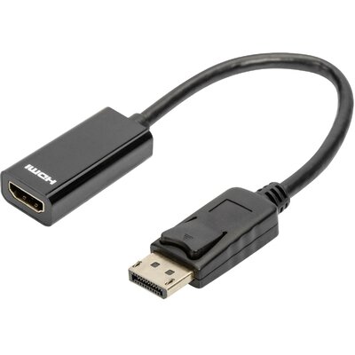 Digitus Átalakító DisplayPort dugó, HDMI-A dugó 0.15 m Fekete AK-990903-002-S DisplayPort kábel