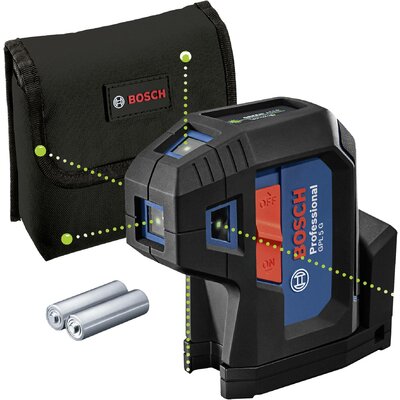 Bosch Professional GPL 5 G Pontlézer Kalibrált (ISO) Táskával
