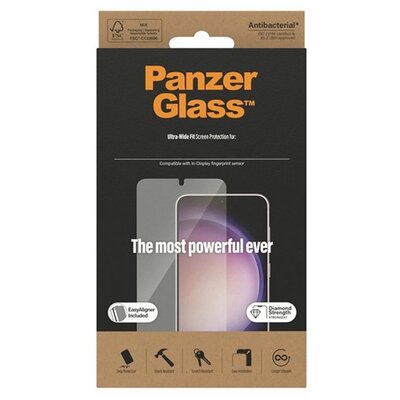 PANZERGLASS 7357 PANZERGLASS képernyővédő üveg (3D, ütésállóság, 9H + segédkeret) ÁTLÁTSZÓ [Samsung Galaxy A55 5G (SM-A556)]
