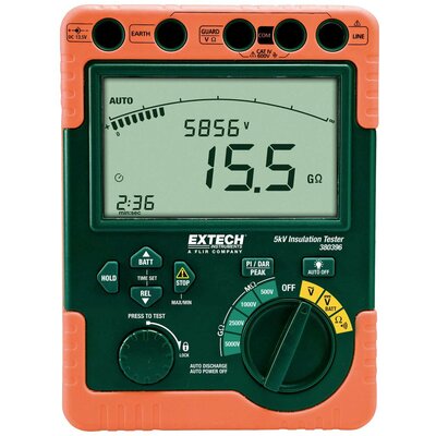 Extech Extech 380396 Szigetelésmérő műszer 500 V, 1000 V, 2500 V, 5000 V 60 GΩ
