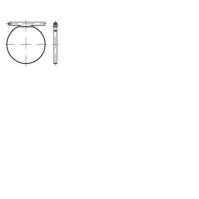 Csőbilincs kerek csavarral, egy darabból, TOOLCRAFT DIN 3017 1.4016 (W2) Form C1 méret: 27- 29/18 mm 50 db
