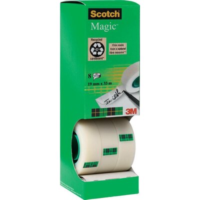 Scotch 7100026960 Ragasztószalag Scotch® Magic™ 810 Matt (H x Sz) 33 m x 19 mm 8 db