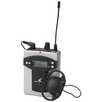 Monacor TXA-800R Headset Mikrofon vevő Átviteli mód:Rádiójel vezérlésű, Vezeték nélküli Fém ház, Kapcsoló