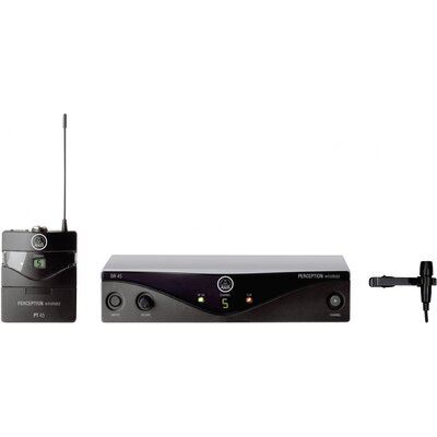 AKG PW45P Rátűzhető Vezeték nélküli mikrofon készlet Átviteli mód:Rádiójel vezérlésű