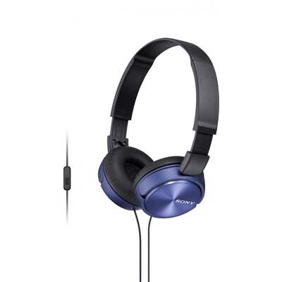 Sony MDR-ZX310AP On Ear fejhallgató Vezetékes Kék Headset, Összehajtható
