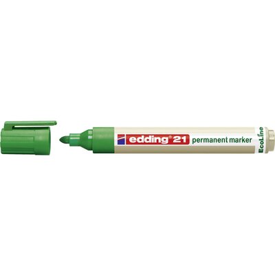Edding edding 21 permanent marker EcoLine 4-21004 Permanent marker Zöld Vízálló: Igen