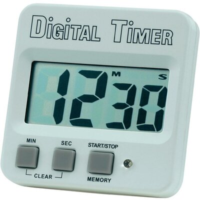 Nagy kijelzős digitális visszaszámláló óra, időzítő, 62x60x15 mm