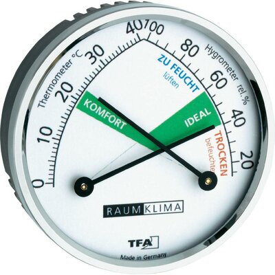 Analóg hőmérő és páratartalom mérő komfort jelzéssel, TFA 452024