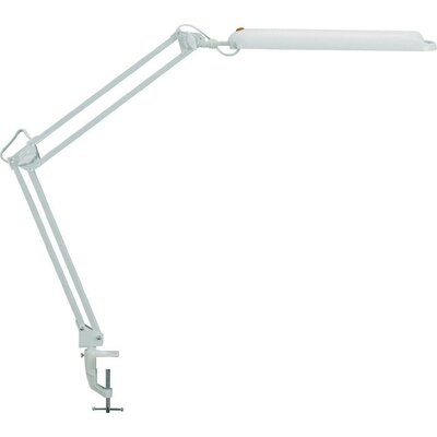 Energiatakarékos asztali karos lámpa, G23/11 W, fehér, MAUL Atlantic 8213502