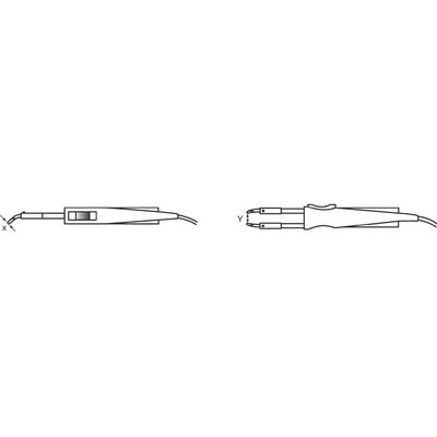 Weller WTA-4 rövid, széles, alacsony profilú véső formájú pákahegy, forrasztóhegy 12.5 mm