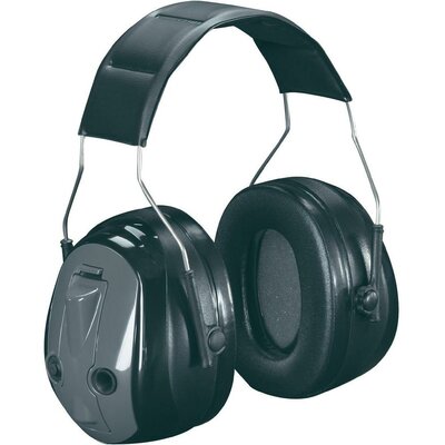 Fejpántos, kapszulás hallásvédő fültok, Ki/Be kapcsolható hangáteresztő fülvédő PELTOR Push-To-Listen MT155H530A 380