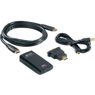Videokártya Külső USB-s videókártya, grafikus kártya, Conrad DVI / HDMI