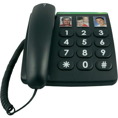 Vezetékes nagygombos asztali telefon időseknek, Doro PhoneEasy 331ph