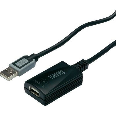 USB jelerősítő, hosszabbító 5m Digitus