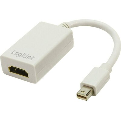 DisplayPort/HDMI adapter [1x mini DisplayPort dugó - 1x HDMI alj] fehér, LogiLink CV0036A
