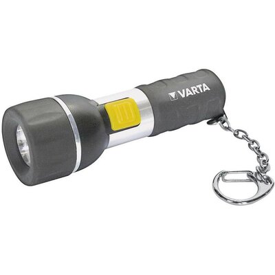Kulcstartós zseblámpa, 5 mm CREE white LED, fekete/ezüst, 39 g, 3,5 óra, VARTA 16601