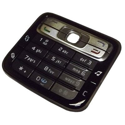 Készülék billentyűzet FEKETE [Nokia N73]
