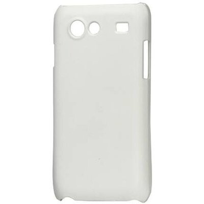 Műanyag hátlapvédő telefontok gumírozott Fehér [Samsung Galaxy S Advance (GT-I9070)]