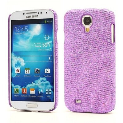 Műanyag hátlapvédő telefontok (csillogó, flitteres) Rózsaszín [Samsung Galaxy S4 (GT-I9500), Samsung Galaxy S4 (GT-I9505), Samsung Galaxy S4 VE (GT-I9515)]