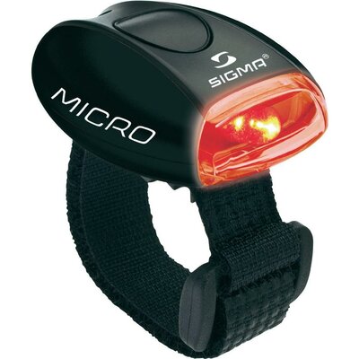 LED biztonsági fény, fekete/vörös, Micro