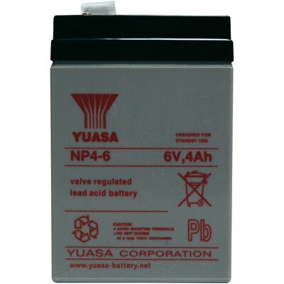 YUASA zselés akkumulátor, 6 V 4 Ah