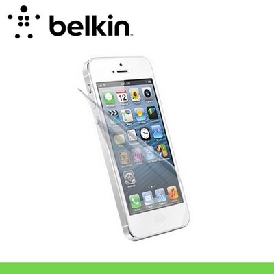 Belkin F8W179CW3 BELKIN Kijelzővédő fólia (3 db-os, teljesen átlátszó) víztiszta átlátszó [Apple iPhone 5, Apple iPhone 5S, Apple iPhone SE]